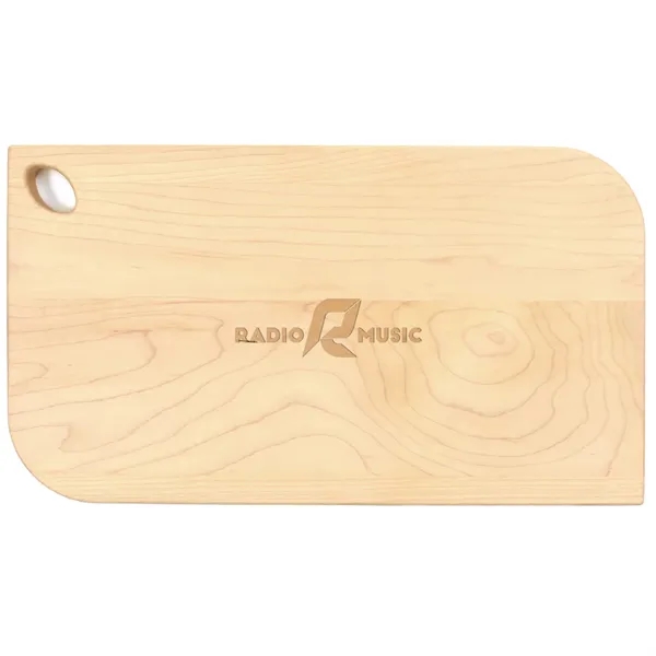 8" x 14" x 3/4" maple wood charcuterie board with cutout... from ASI 74601 Calico