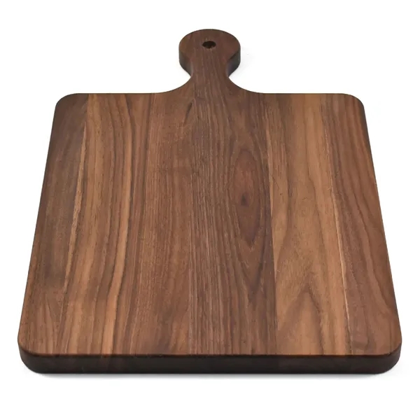 10 1/2" x 16" x 3/4" paddle-style walnut wood cutting board... from ASI 74601 Calico