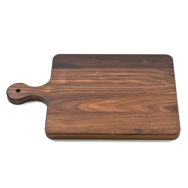 10 1/2" x 16" x 3/4" paddle-style walnut wood cutting board... from ASI 74601 Calico