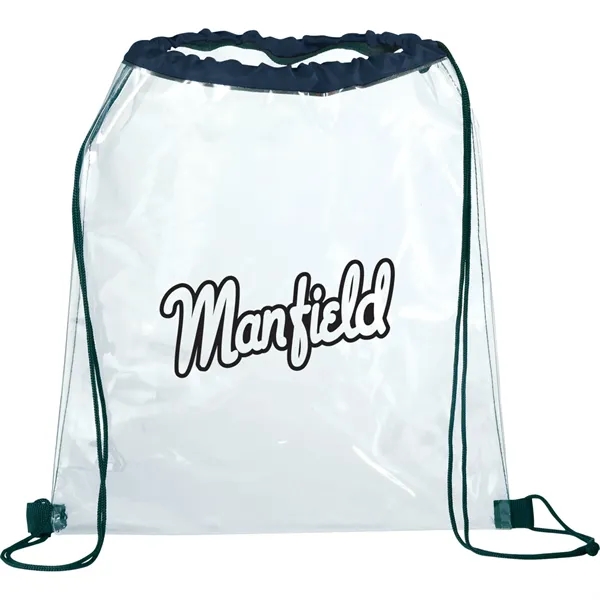 0.25" x 15.25" x 13.25" clear PVC drawstring bag.... from ASI 66887 PCNA / Bullet