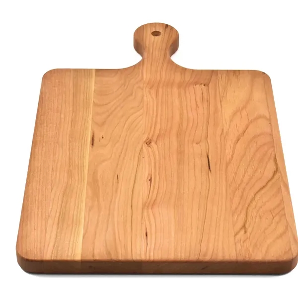 10 1/2" x 16" x 3/4" paddle-style cherry wood cutting board.... from ASI 74601 Calico