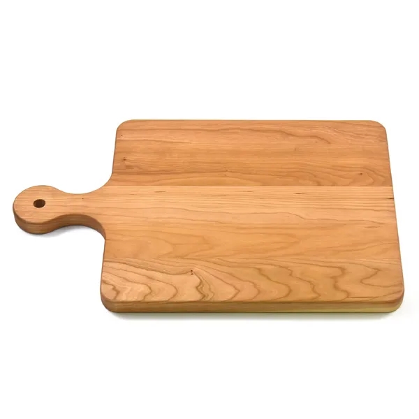 10 1/2" x 16" x 3/4" paddle-style cherry wood cutting board.... from ASI 74601 Calico