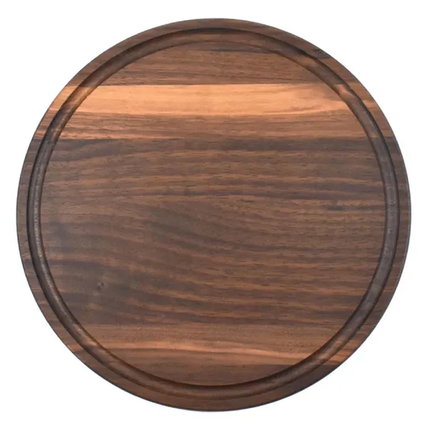10 1/2" x 10 1/2" x 3/4" round walnut cutting board... from ASI 74601 Calico