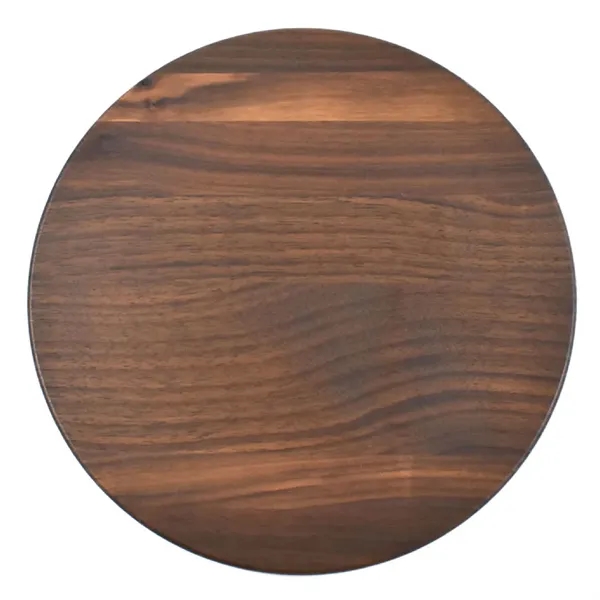 10 1/2" x 10 1/2" x 3/4" round walnut cutting board... from ASI 74601 Calico