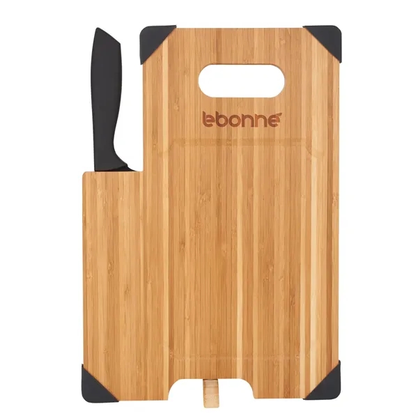 13.39" x 9.21" bamboo cutting board with knife.... from ASI 66887 PCNA / Leeds