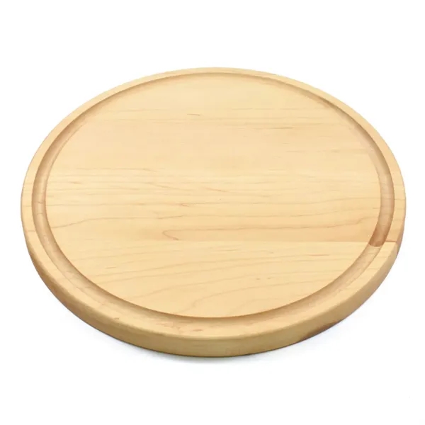 10 1/2" x 10 1/2" x 3/4" round maple cutting board... from ASI 74601 Calico
