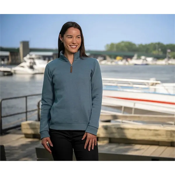 Our midweight Women's Hudson Quarter Zip Pullover is a cotton-blend pullover... from ASI 44620 Charles River Apparel