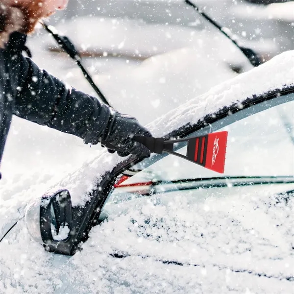 10 3/4" x 3 5/8" ice scraper with a black comfort-grip... from ASI 61966 HPG / Beacon Promotions