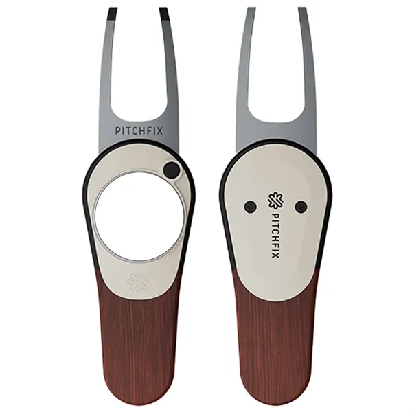 Pitchfix Woodie golf divot tool with a removable magnetic ball marker... from ASI 38120 Ball Pro / Diversified Quality Kitchenware