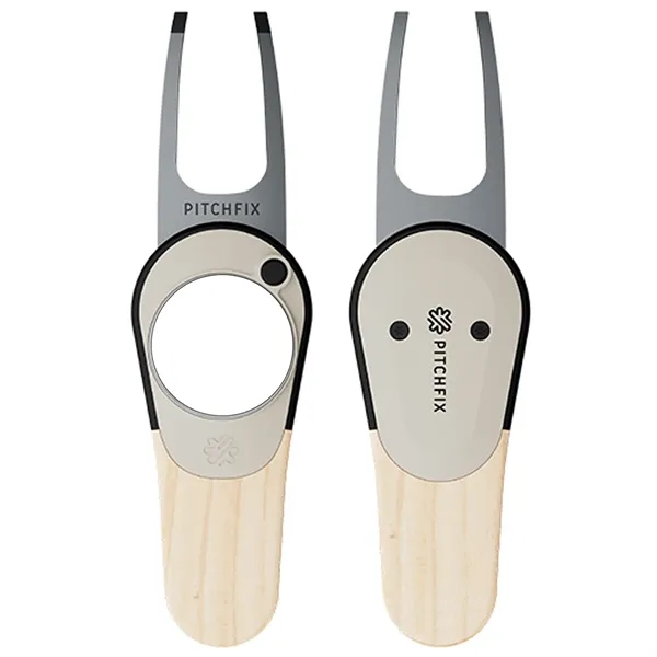Pitchfix Woodie golf divot tool with a removable magnetic ball marker... from ASI 38120 Ball Pro / Diversified Quality Kitchenware