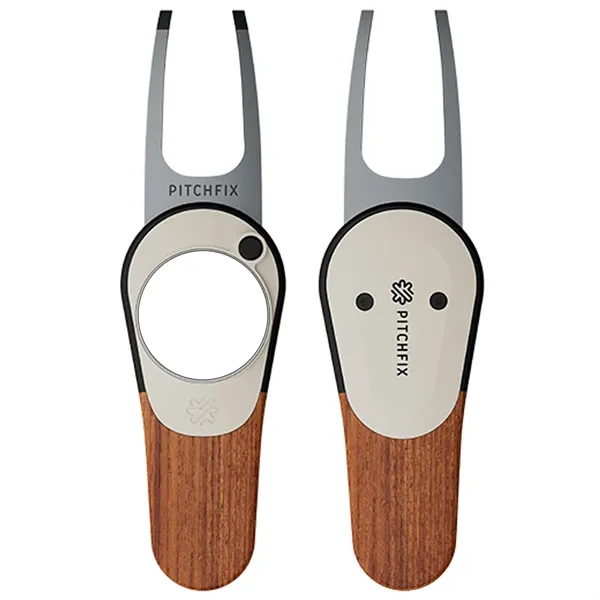 Pitchfix Woodie golf divot tool with a removable magnetic ball marker... from ASI 38120 Ball Pro / Diversified Quality Kitchenware