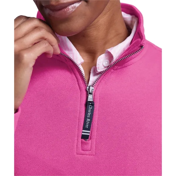 Our versatile & mid-weight Women's Crosswind Quarter Zip Sweatshirt made from... from ASI 44620 Charles River Apparel