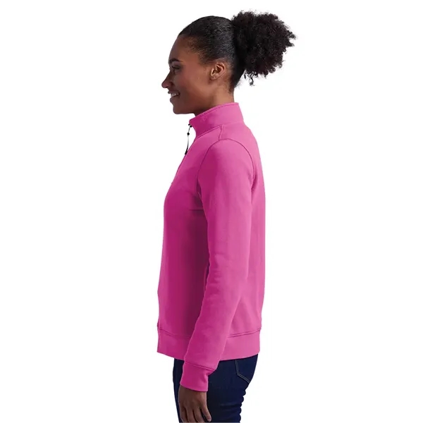 Our versatile & mid-weight Women's Crosswind Quarter Zip Sweatshirt made from... from ASI 44620 Charles River Apparel