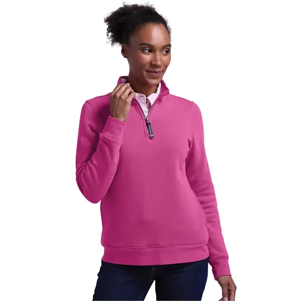 Our versatile & mid-weight Women's Crosswind Quarter Zip Sweatshirt made from... from ASI 44620 Charles River Apparel
