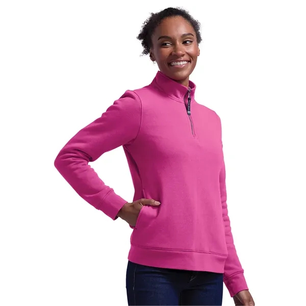 Our versatile & mid-weight Women's Crosswind Quarter Zip Sweatshirt made from... from ASI 44620 Charles River Apparel
