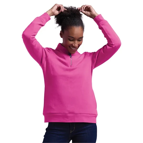 Our versatile & mid-weight Women's Crosswind Quarter Zip Sweatshirt made from... from ASI 44620 Charles River Apparel