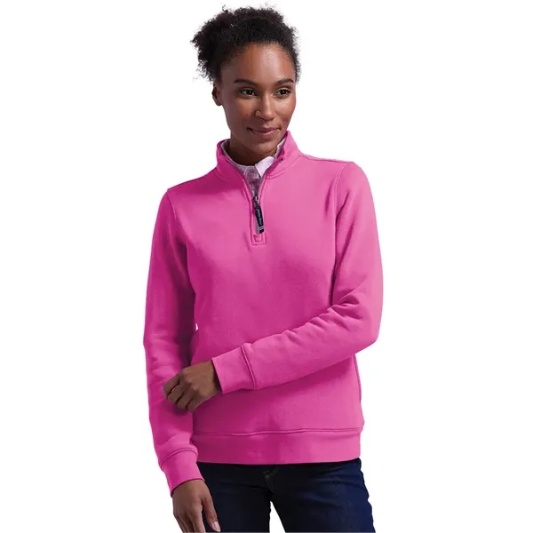 Our versatile & mid-weight Women's Crosswind Quarter Zip Sweatshirt made from... from ASI 44620 Charles River Apparel