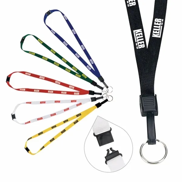 1/2" Breakaway Lanyard with Key Ring... from ASI 40480 Koozie Group / Norwood