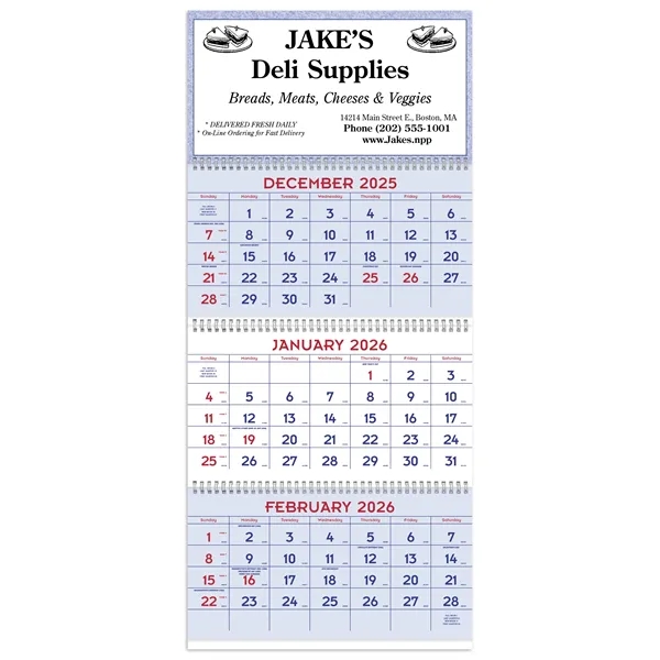Red & Blue Commercial Planner... from ASI 40480 Koozie Group / Norwood Triumph Calendar