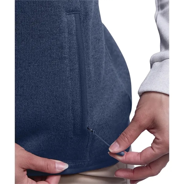 Women's heathered fleece vest made from 100% polyester.... from ASI 44620 Charles River Apparel