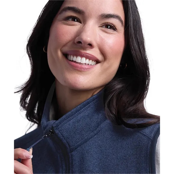 Women's heathered fleece vest made from 100% polyester.... from ASI 44620 Charles River Apparel