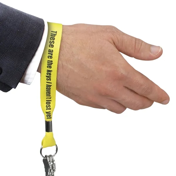 Custom printed wrist lanyard keychains are perfect for active lifestyles! Available... from ASI 79898 Promovision / PROMOVISION
