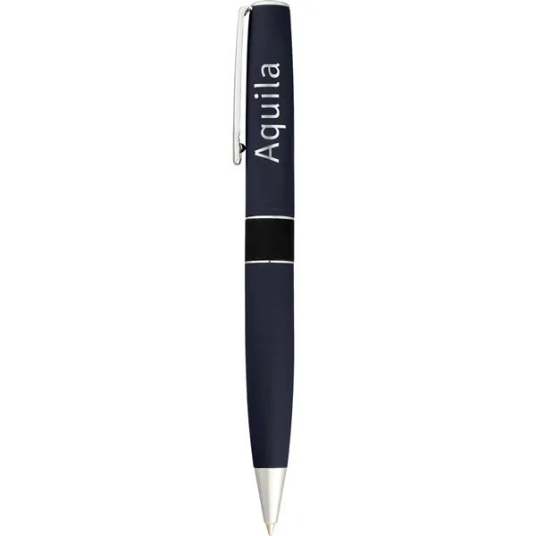 Twist-action ballpoint pen with spray rubber coat finish, black ink and... from ASI 66887 PCNA / Leeds