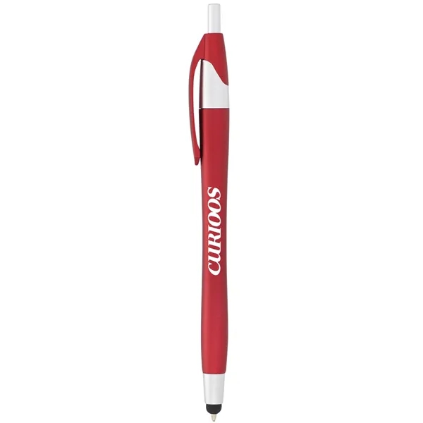 Plunger action ballpoint pen with stylus tip and black ink.... from ASI 66887 PCNA / Bullet