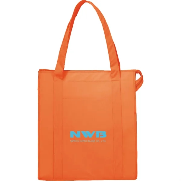 9" x 15" x 13" non-woven, insulated tote bag with zippered... from ASI 66887 PCNA / Bullet