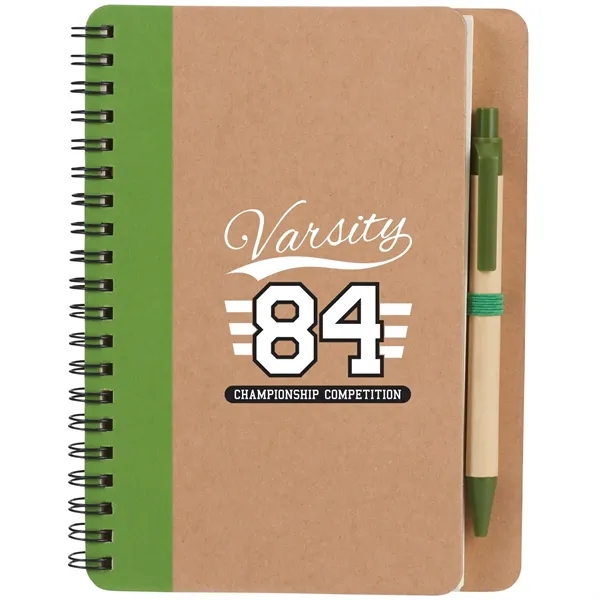 5" x 7" spiral-bound notebook with 60 cream-colored ruled pages, elastic... from ASI 66887 PCNA / Bullet