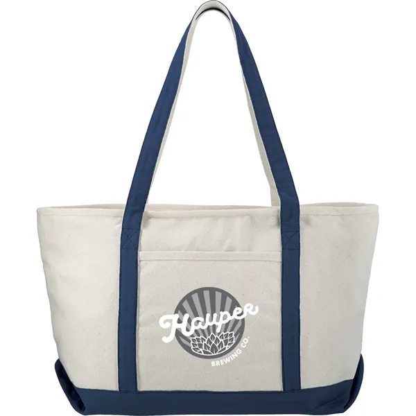 18 oz. cotton canvas boat tote bag with zippered main compartment... from ASI 66887 PCNA / Leeds