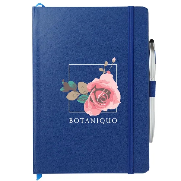 6" x 8.5" journal with stylus pen, elastic closure, ribbon bookmark... from ASI 66887 PCNA / Bullet