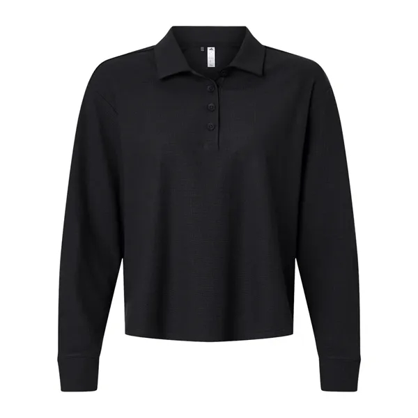 Adidas Women's Beyond Long Sleeve Loose Polo... from ASI 84358 S&S Activewear
