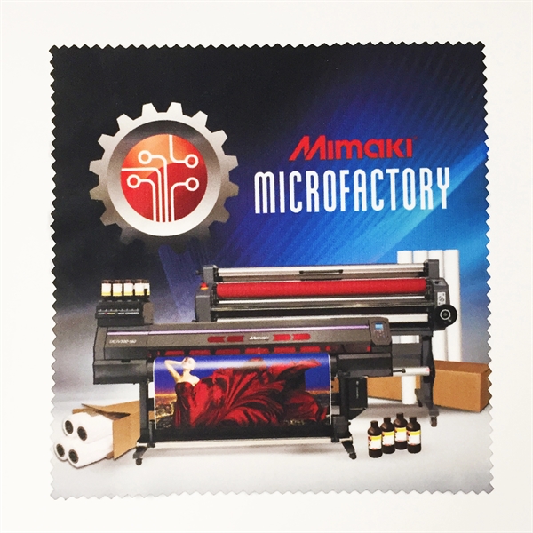 Customizable 6" x 6" soft microfiber cleaning cloth with zig-zag edge.... from ASI 90807 Tekweld