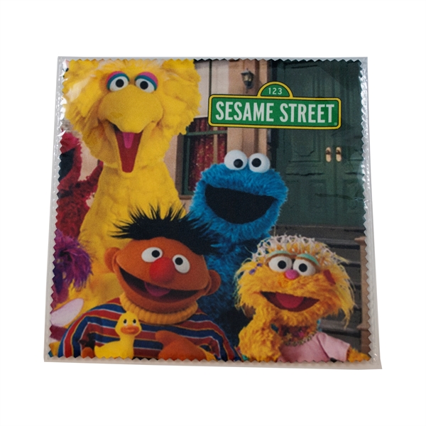 Customizable 6" x 6" soft microfiber cleaning cloth with zig-zag edge.... from ASI 90807 Tekweld