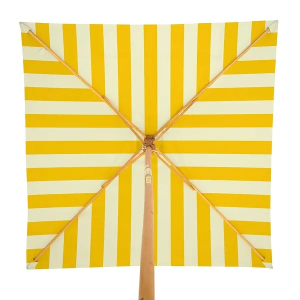 With a bold square canopy, this durable wood umbrella blends eco-friendly... from ASI 87188 Showdown Displays