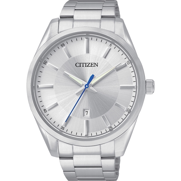 Citizen Men's Quartz SS Case and Bracelet with Silver Dial. Date... from ASI 61966 HPG / HPG Gold Beacon Premium Brands