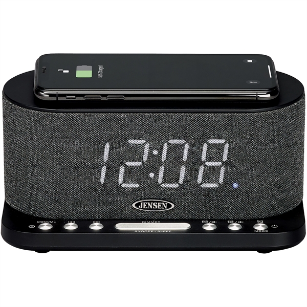 The JENSEN QiCR-50 digital dual alarm clock radio offers a sleek... from ASI 61966 HPG / HPG Gold Beacon Premium Brands