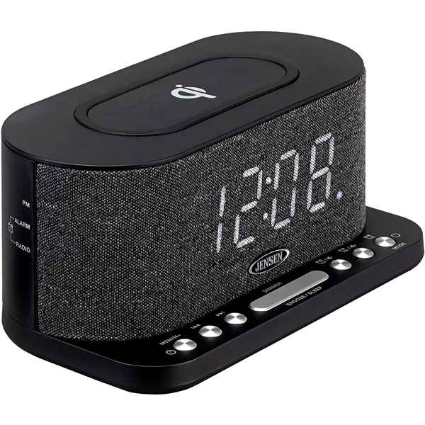 The JENSEN QiCR-50 digital dual alarm clock radio offers a sleek... from ASI 61966 HPG / HPG Gold Beacon Premium Brands