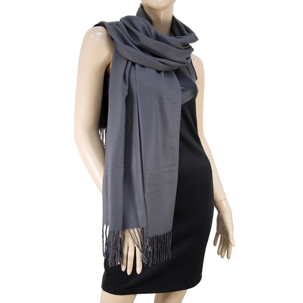 Gray Cashmere Feel Pashmina Wrap... from ASI 98085 Wolfmark