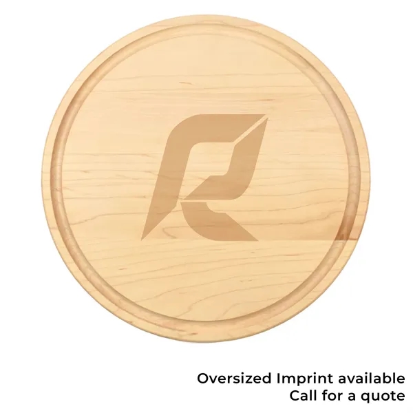 13 1/2" x 13 1/2" x 3/4" round maple cutting board... from ASI 74601 Calico