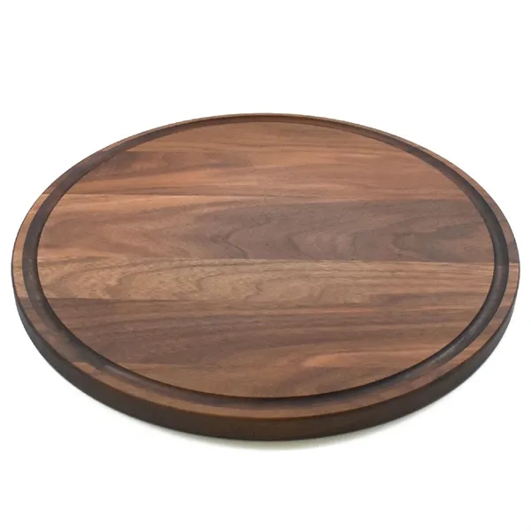 13 1/2" x 13 1/2" x 3/4" round walnut cutting board... from ASI 74601 Calico