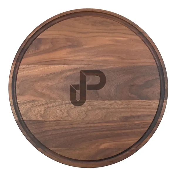 13 1/2" x 13 1/2" x 3/4" round walnut cutting board... from ASI 74601 Calico