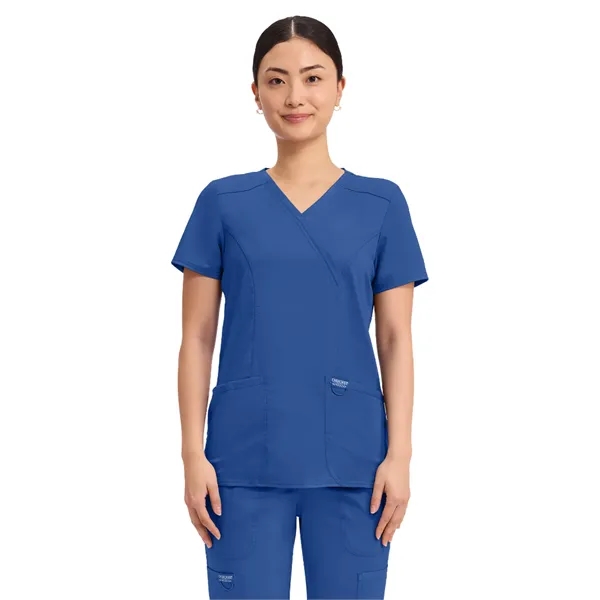 Cherokee - Workwear Revolution - Mock Wrap Top... from ASI 86018 Scrub Authority / Uniform Stores