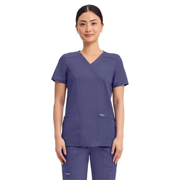Cherokee - Workwear Revolution - Mock Wrap Top... from ASI 86018 Scrub Authority / Uniform Stores