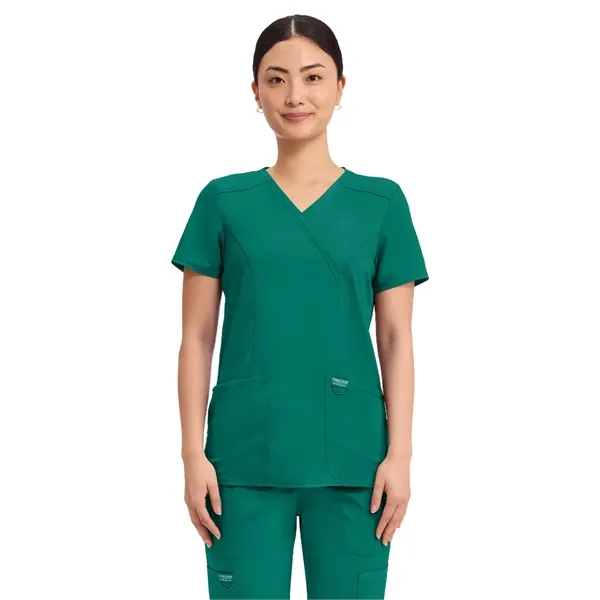 Cherokee - Workwear Revolution - Mock Wrap Top... from ASI 86018 Scrub Authority / Uniform Stores