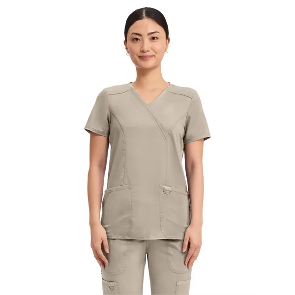 Cherokee - Workwear Revolution - Mock Wrap Top... from ASI 86018 Scrub Authority / Uniform Stores