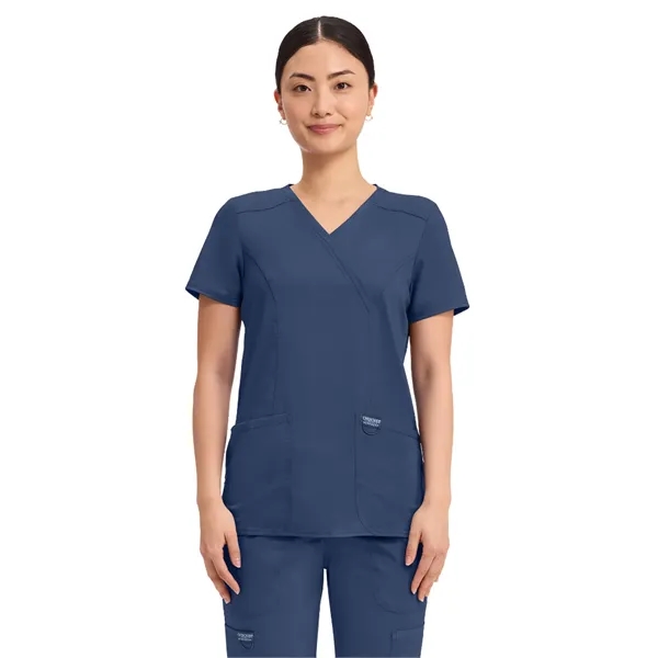 Cherokee - Workwear Revolution - Mock Wrap Top... from ASI 86018 Scrub Authority / Uniform Stores