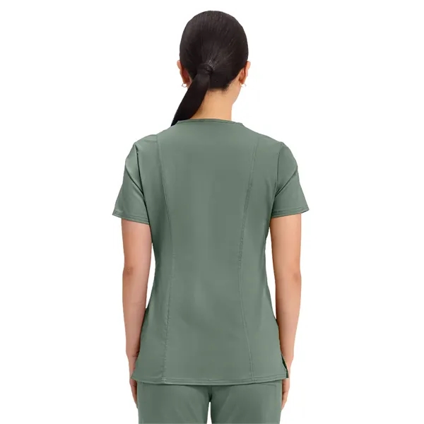 Cherokee - Workwear Revolution - Mock Wrap Top... from ASI 86018 Scrub Authority / Uniform Stores