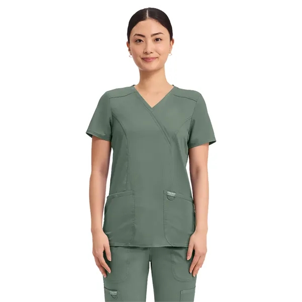 Cherokee - Workwear Revolution - Mock Wrap Top... from ASI 86018 Scrub Authority / Uniform Stores